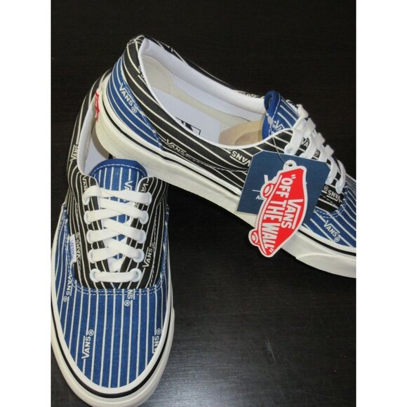 Vans Men's Era 95 Dx OG Stripes Anaheim Factory Black Blue shoes Size 8 NIB - Picture 4 of 5